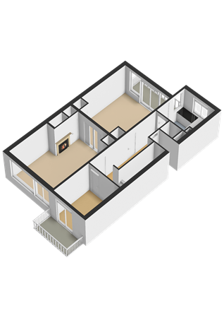 Floorplan - Dresselhuysstraat 16B02, 3039 ZJ Rotterdam